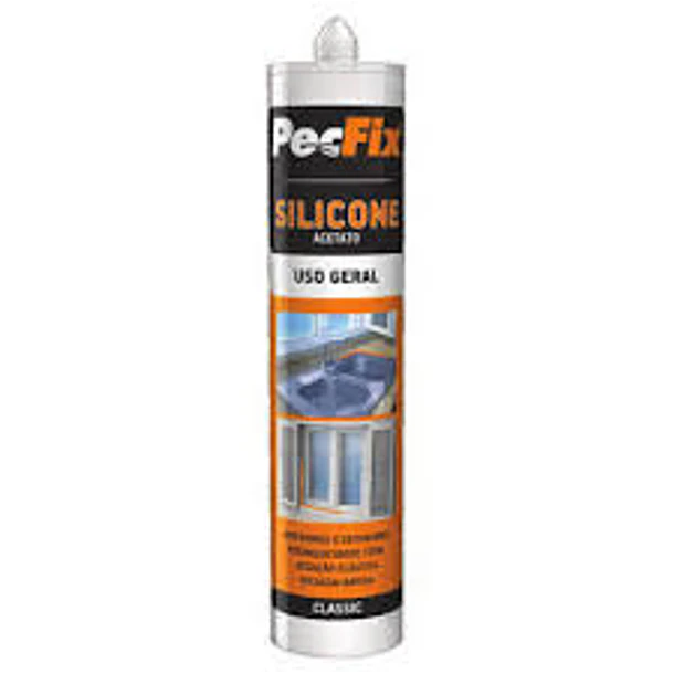 4127- Silicone acetato Pecfix Branco