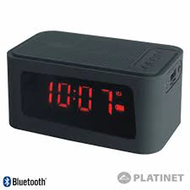 4129- Radio despertador portátil PLATINET Bluetooth