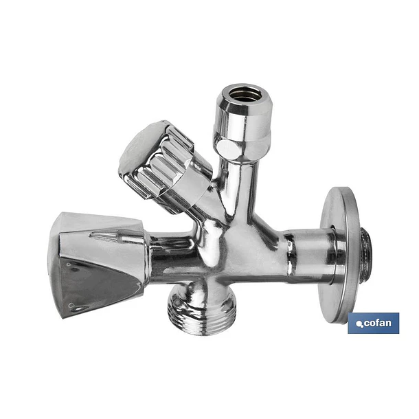 4140- Válvula de esquadria COFAN  1/2" x 3/4" x 3/8"
