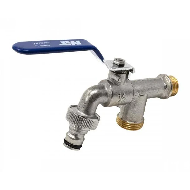4275- Torneira de esfera saída dupla 1/2"-3/4"