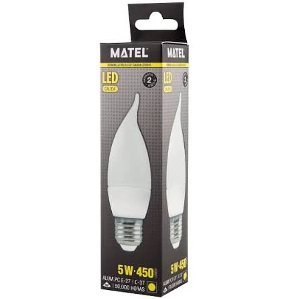 4383- LAMPADA VELA CHAMA MATEL