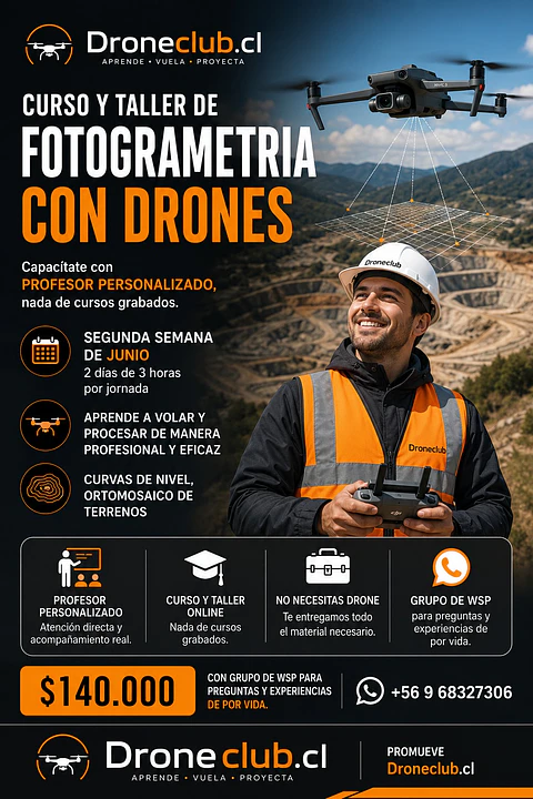 Curso y Taller de Fotogrametria con Drones