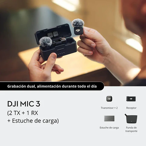 DJI Mic 3 (2 TX + 1 RX + Charging Case) 