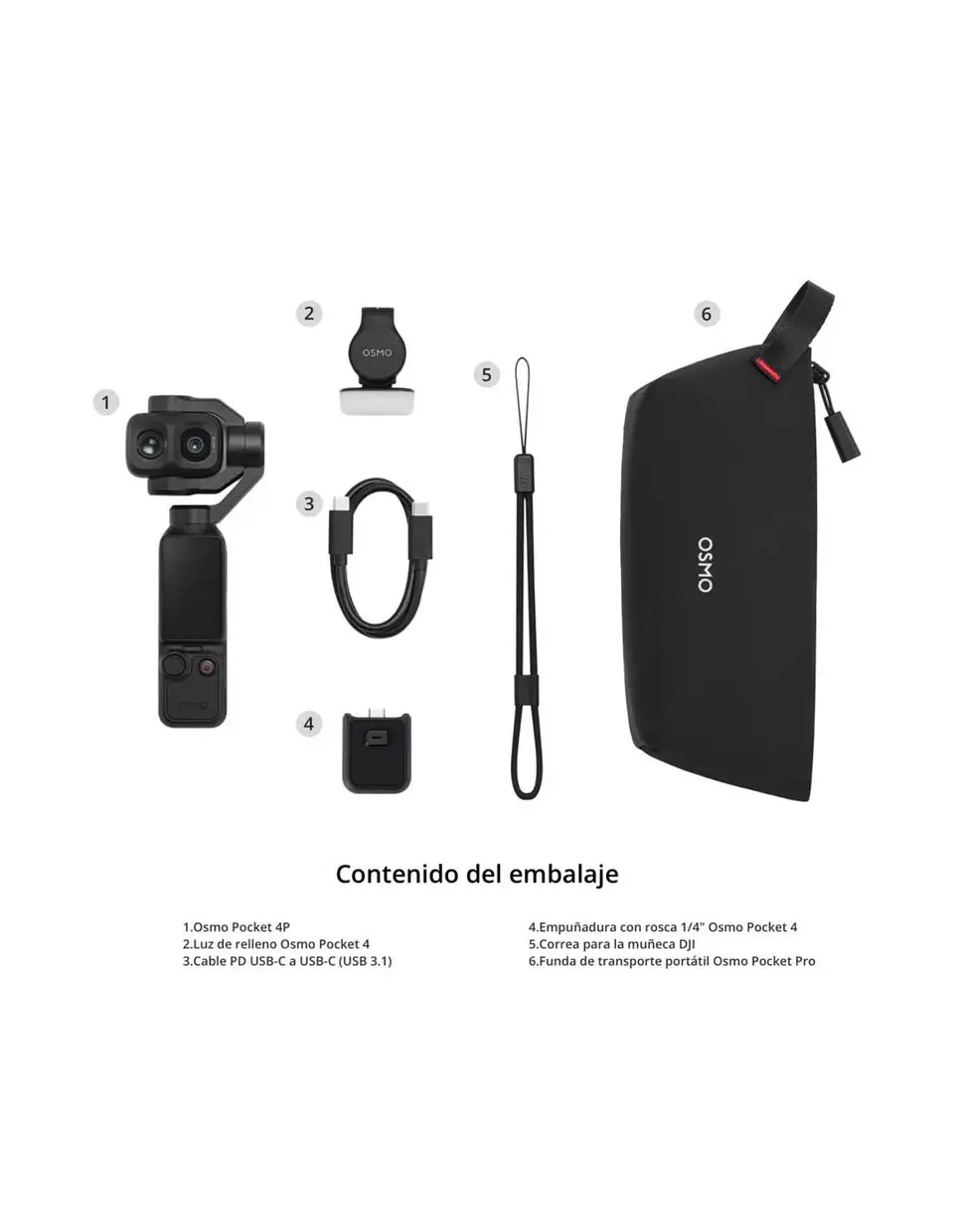 Cámara DJI Osmo Pocket 4P Standard Combo 1