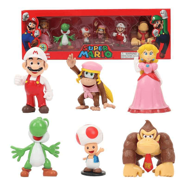 Figuritas Mario Bros Box White