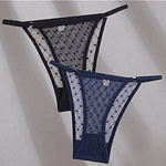 FINETOO 2Pcs/Set Women Lace Panties Lingerie M-XXL Female Sexy Low Waist Underwear Briefs Transparent Hollow Out Girls Intimates