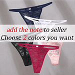 FINETOO 2Pcs/Set Women Lace Panties Lingerie M-XXL Female Sexy Low Waist Underwear Briefs Transparent Hollow Out Girls Intimates