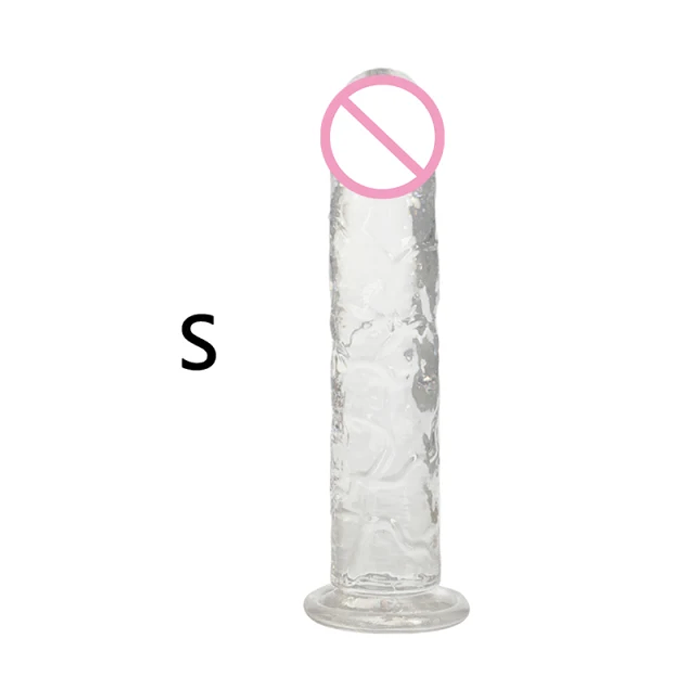 Erotic Soft Jelly Dildo Anal Butt Plug Realistic Strong Suction Cup Adult Toys G-spot Orgasm Big Penis Anal Plug For Sex Shop