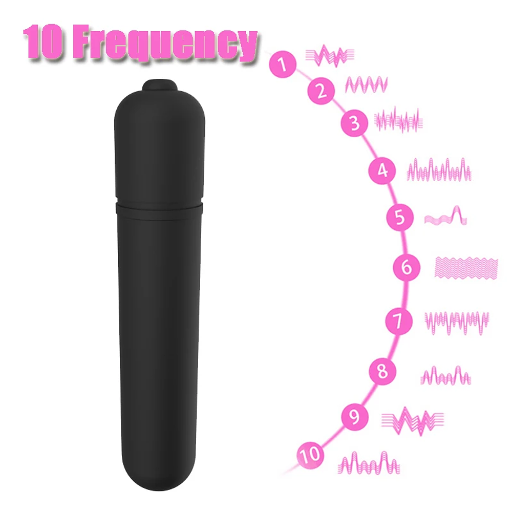 VIBRADOR BALA, 10 velocidades, estimulador de clítoris😘, consolador, vibrador