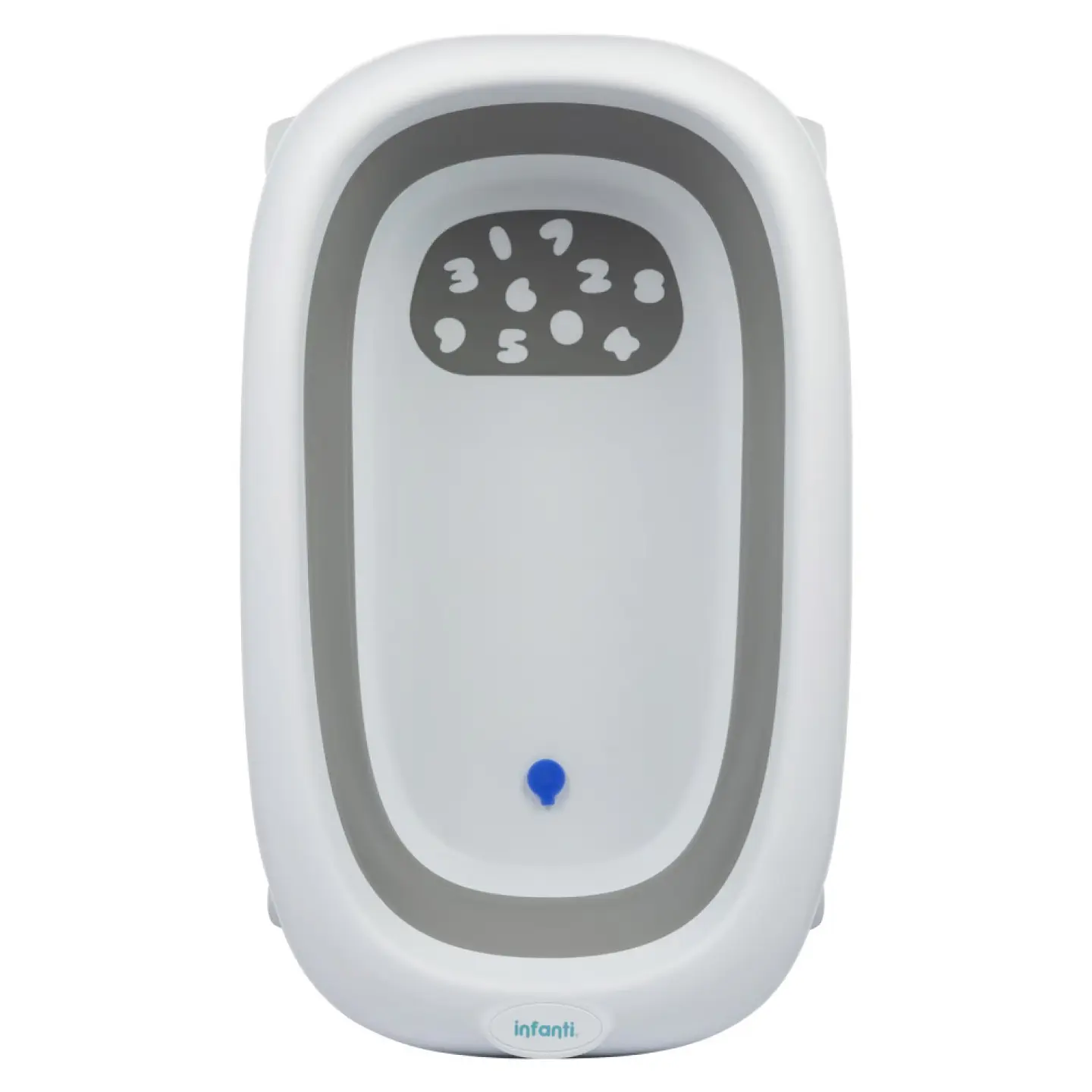 Tina Bañera Plegable Números Gris Infanti 3