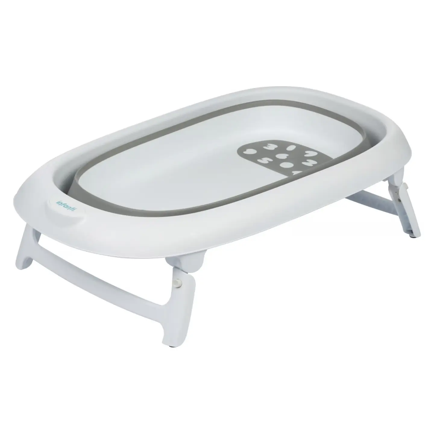 Tina Bañera Plegable Números Gris Infanti 6