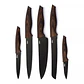 Set Cuchillería Oster 5 Pcs con Mango Estilo Madera Godfrey - Miniatura 1