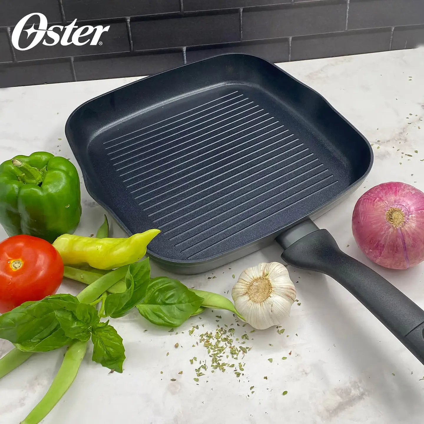Sartén Plancha Grill Aluminio Forjado Oster 27.9 Cm  Kingsway 5