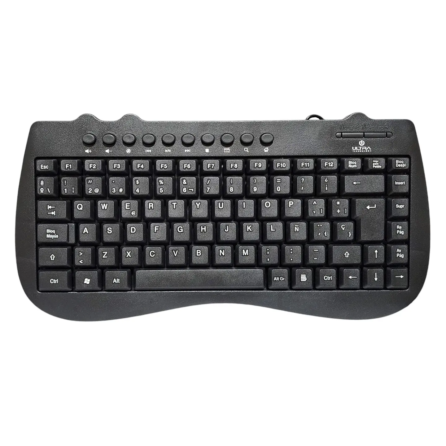 Mini Teclado Usb Ultra Estándar K115U Español 1