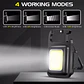 Mini Linterna Llavero Led Cob Recargable Con gancho e Imán  - Miniatura 4