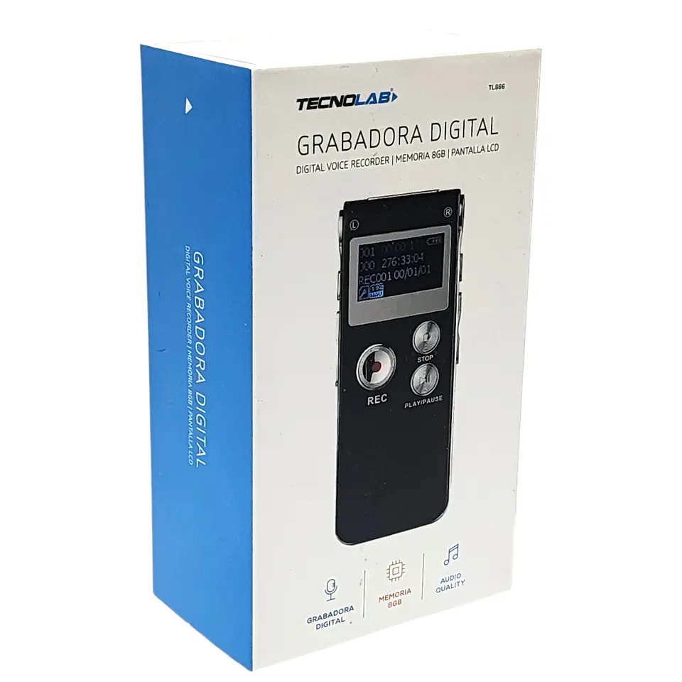 Grabadora de Voz Digital 8gb MP3 TL666 7