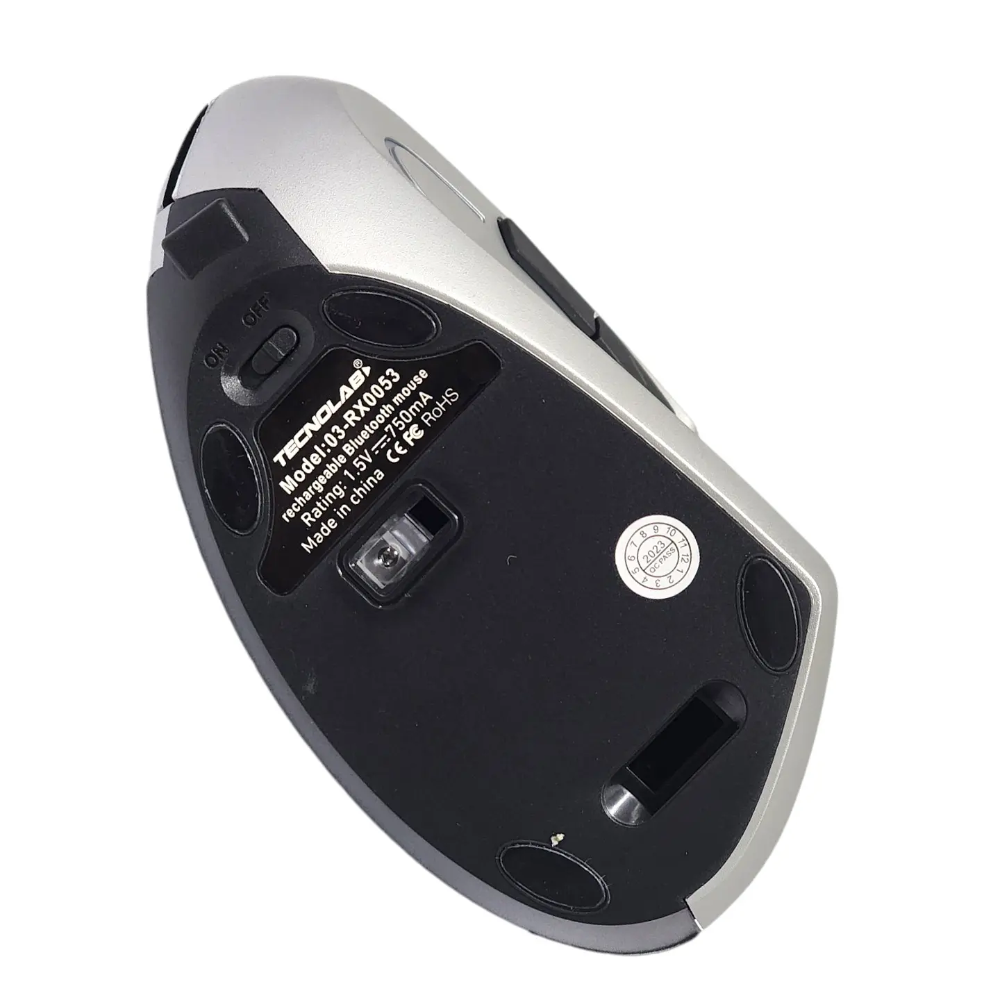 Mouse Vertical Ergonómico Bt Reptile X Gris RX0053 6