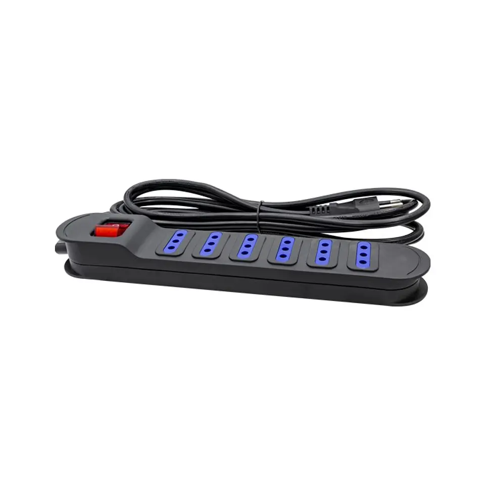 Alargador Eléctrico Philco XT53 3 Mts 6 Pos Negro 1