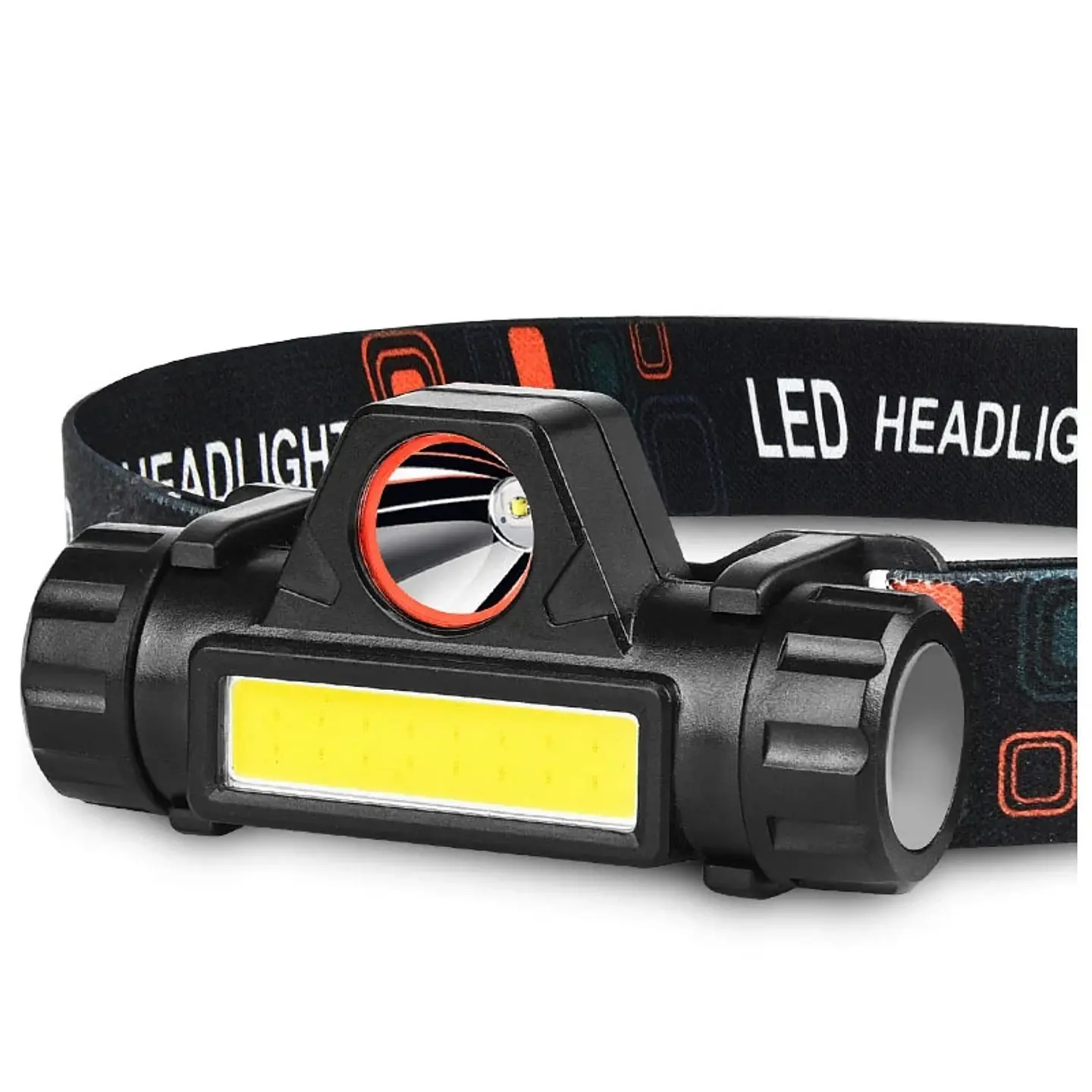 Linterna Cintillo Led Cob Minero Recargable 2
