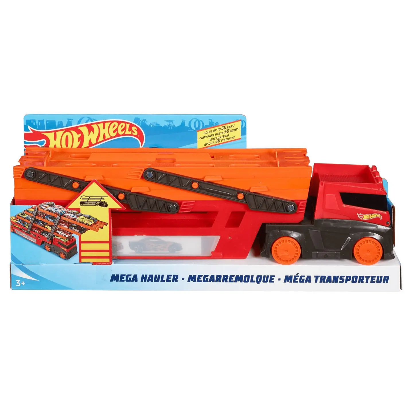Camión Mega Remolque Hot Wheels GHR48 2