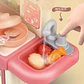 Cocina de Juguete con Luces Vapor y Agua Rosado - Miniatura 3