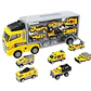 Camión Transportador con Seis Camiones de Construcción - Miniatura 1