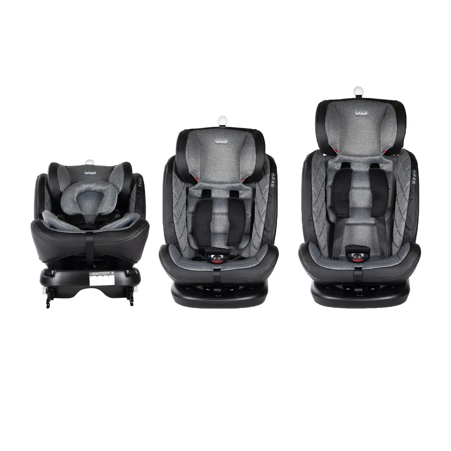 Silla Auto Convertible I-Giro 360 Infanti Light Grey 2