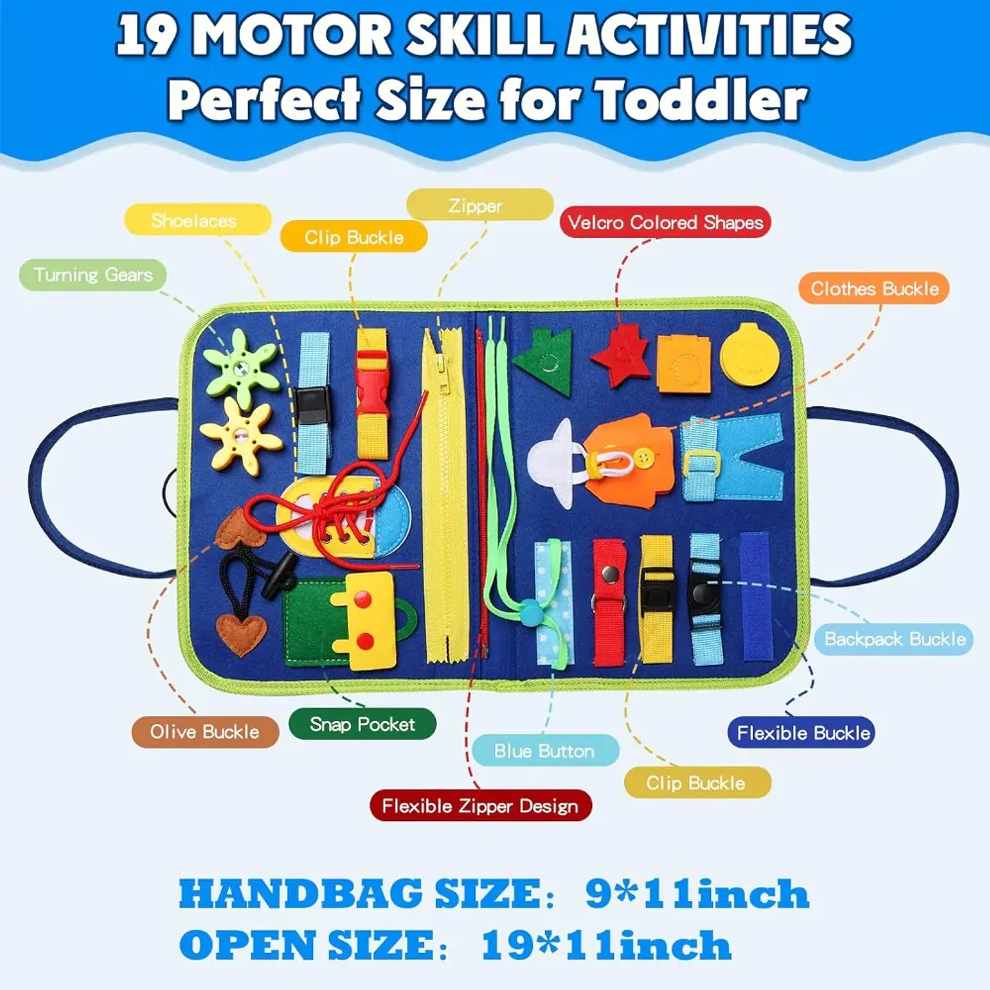Maletín Sensorial Tablero de Actividades Montessori 3