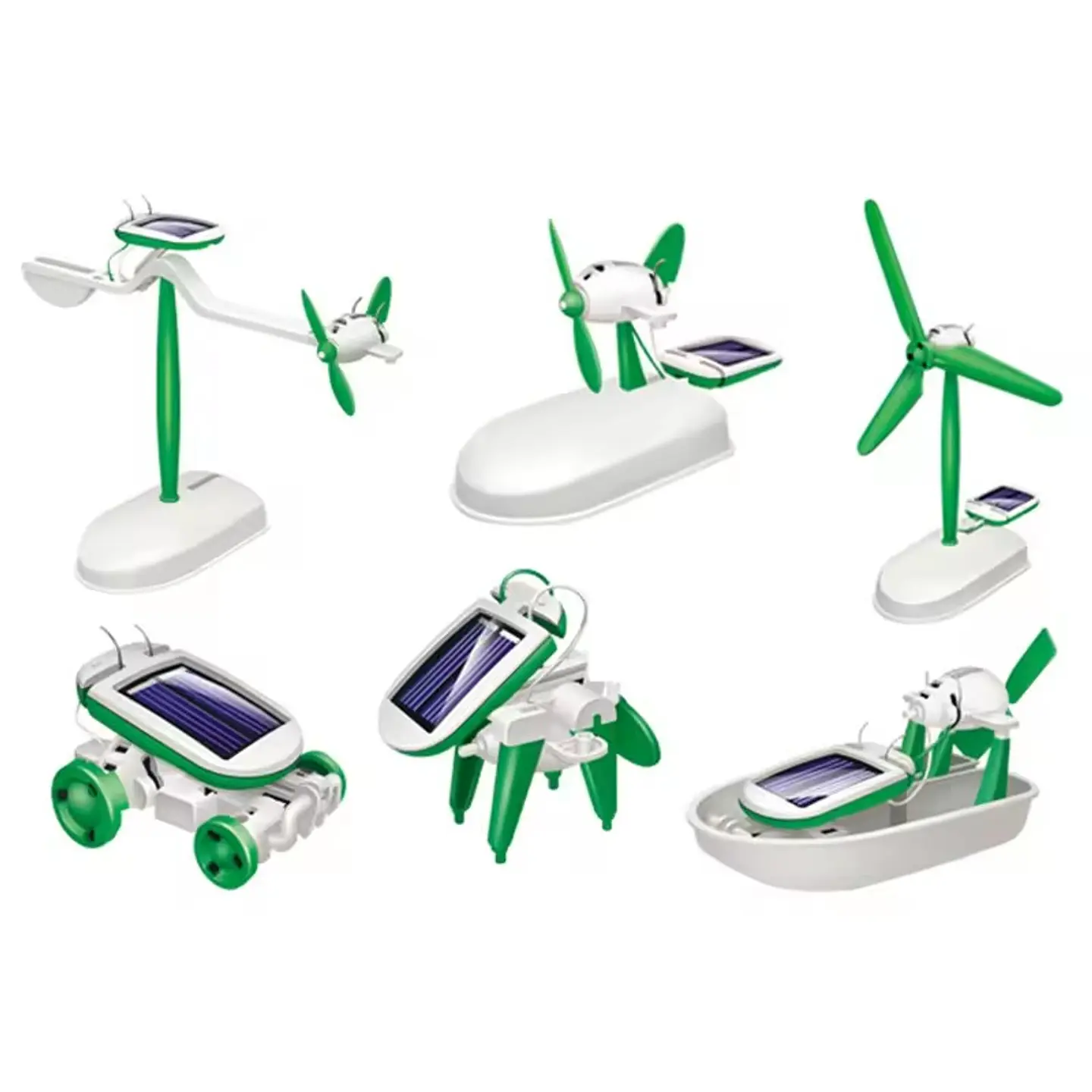 Juguete Solar Robot 6 en 1 Formas Para Armar 2