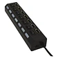 Hub USB 2.0 7 Puertos Luz Indicador Tecnolab - Miniatura 2