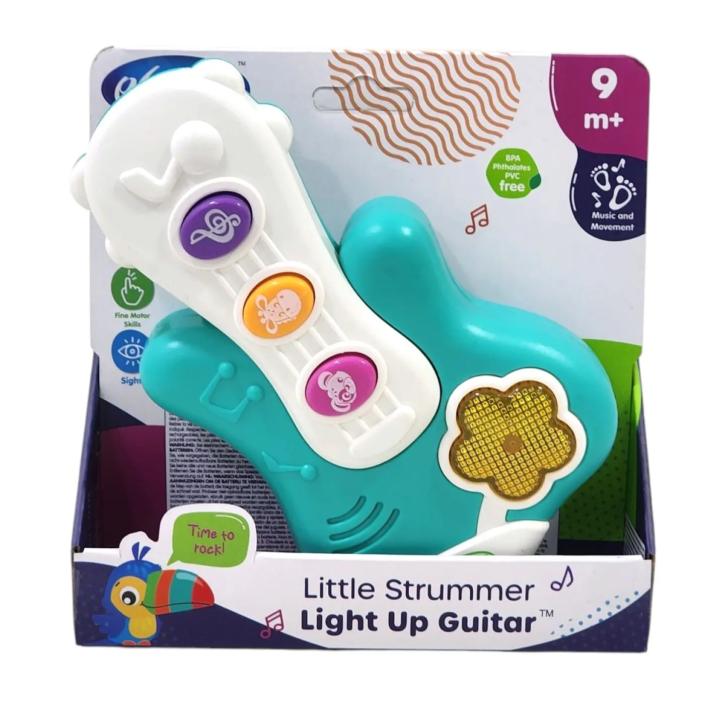 Guitarra Juguete Bebe Iluminada Little Strummer Playgro 5