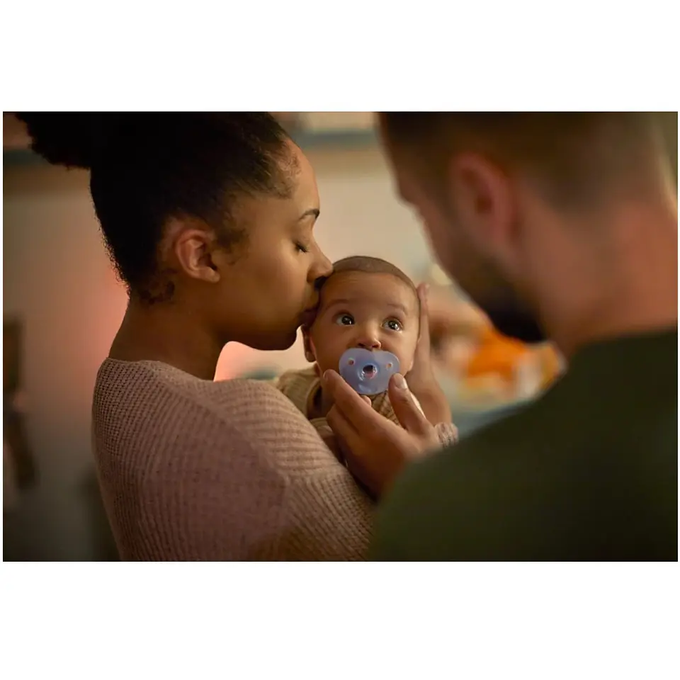 2 Chupete Soothie 0-6m Avent Philips Azul 6