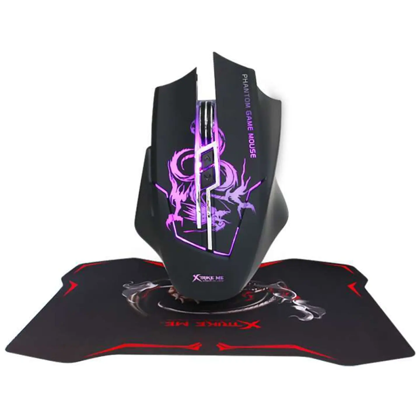 Kit Gamer Mouse Pad Optico 3200dpi Xtrike Me 1