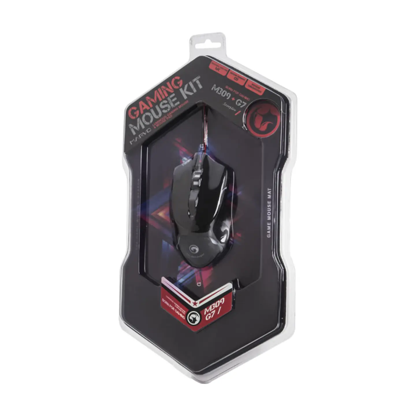 Kit Gamer Mouse Pad Optico 2400dpi Marvo 4