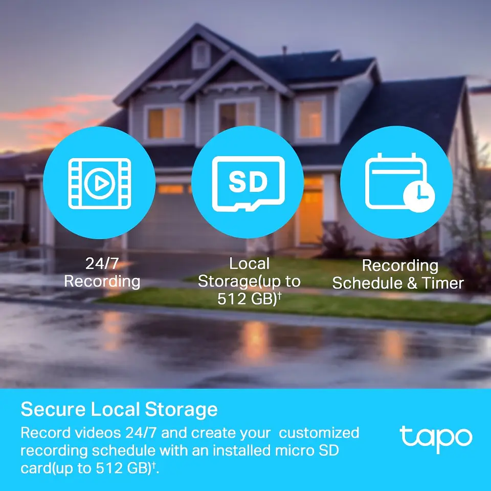 Cámara de Seguridad Exterior Wifi Tapo C500 P/T 360° 8