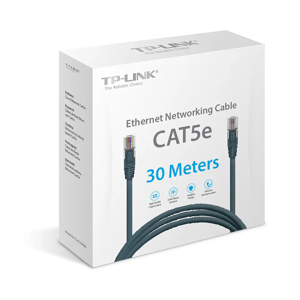 Cable de Red UTP TP-Link CAT5e Certificado 30mt 4