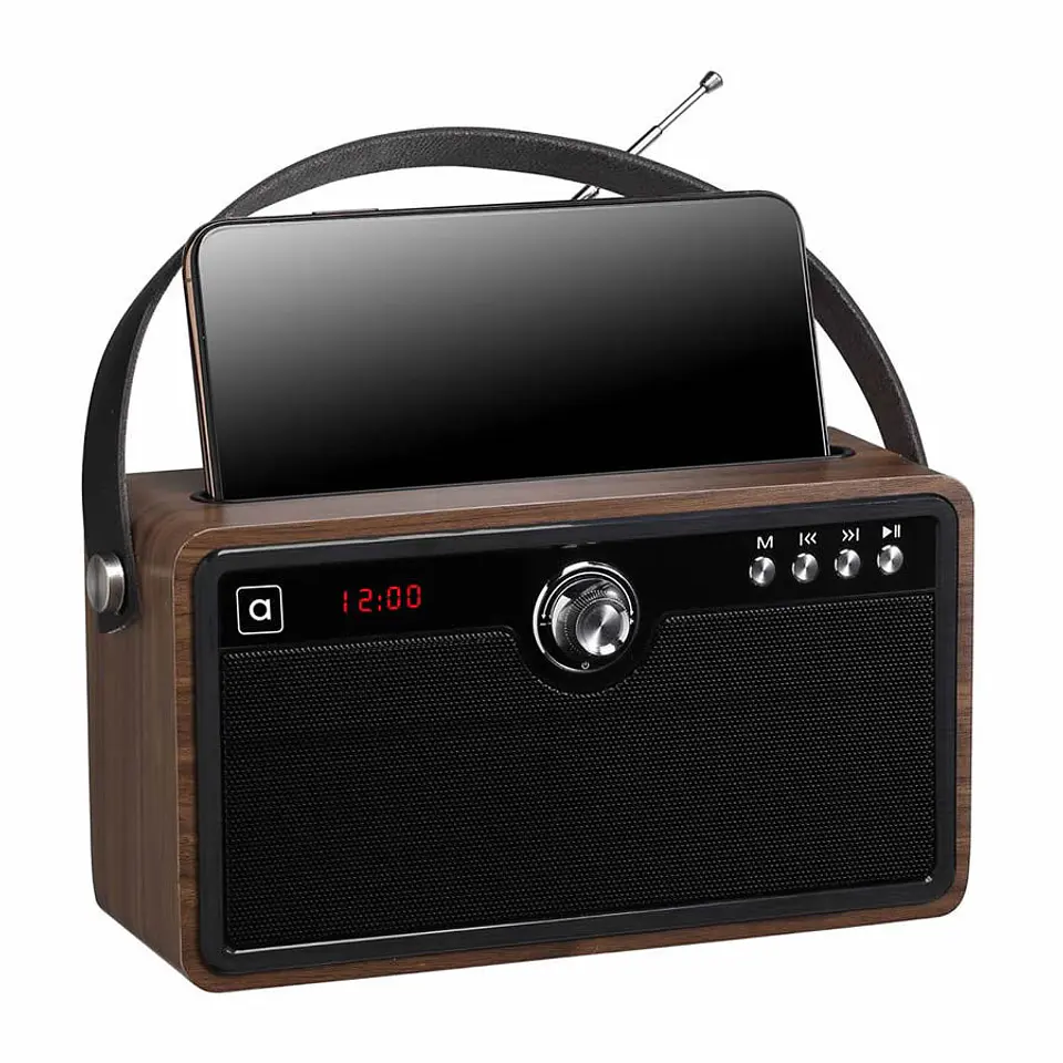 Parlante Portatil Bluetooth Madera Audiolab 2