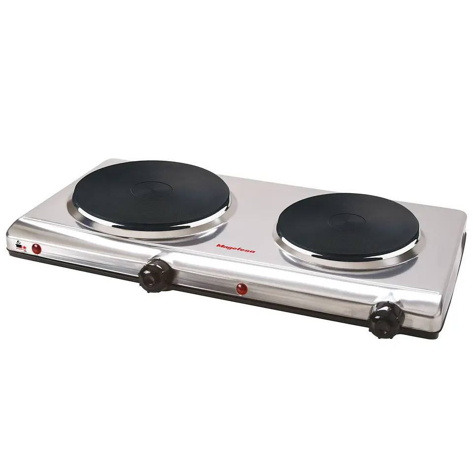 Cocina Electrica Magefesa 2 Platos Inox MGF8022 1