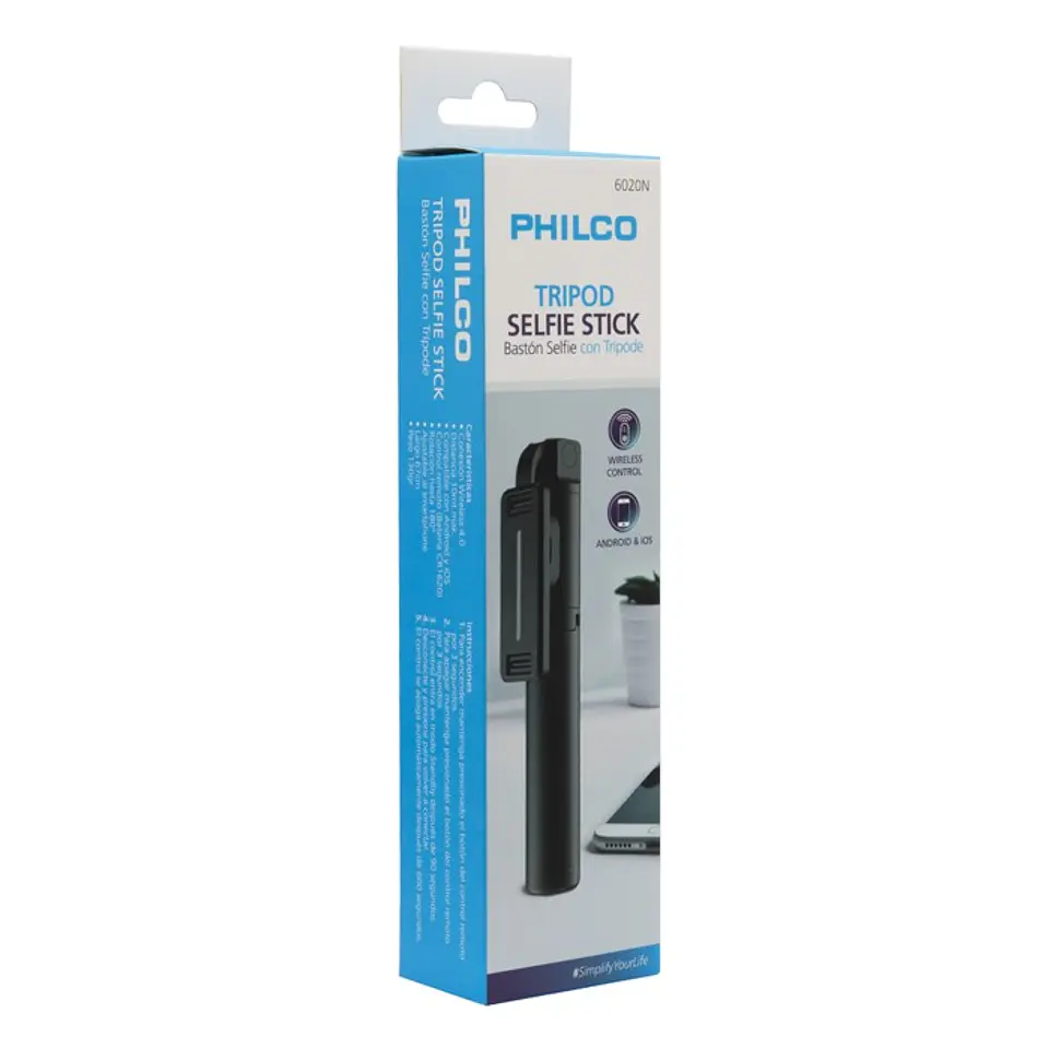 Baston Selfie Tripode 2 En 1 BT Philco 6020N 2