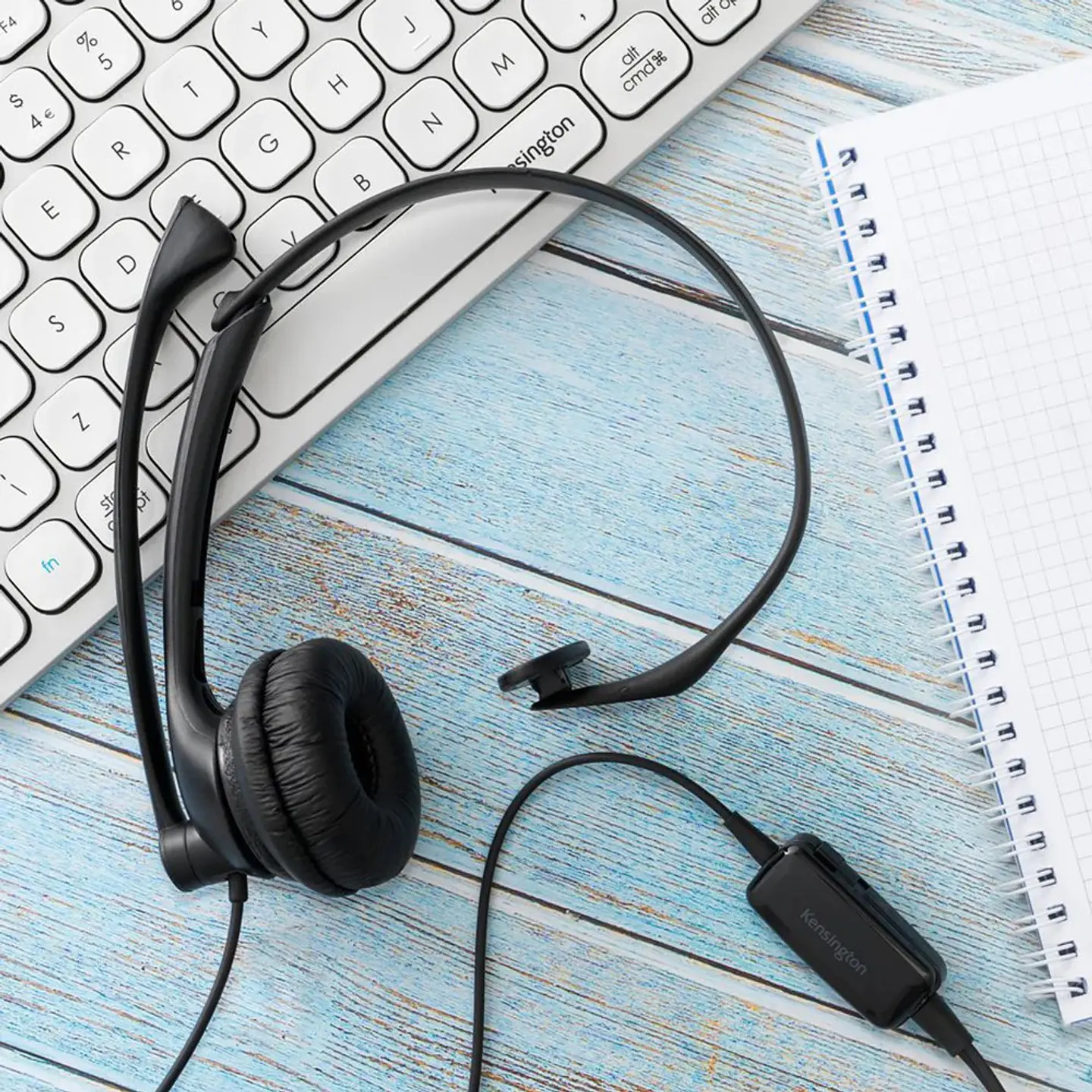 Audífonos Kensington Mono Con Micrófono USB K80100WW 3