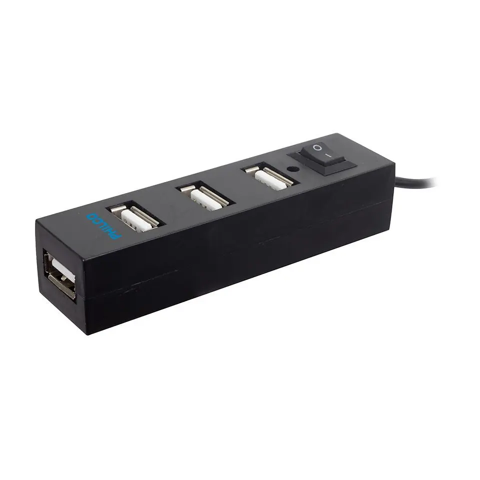 Mini Hub USB 2.0 Philco Negro 4p 1