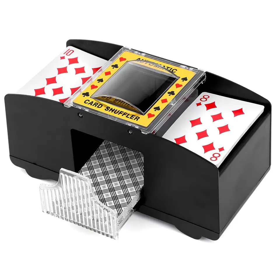 Mezclador Barajador De Cartas Automático Poker A Pilas 1