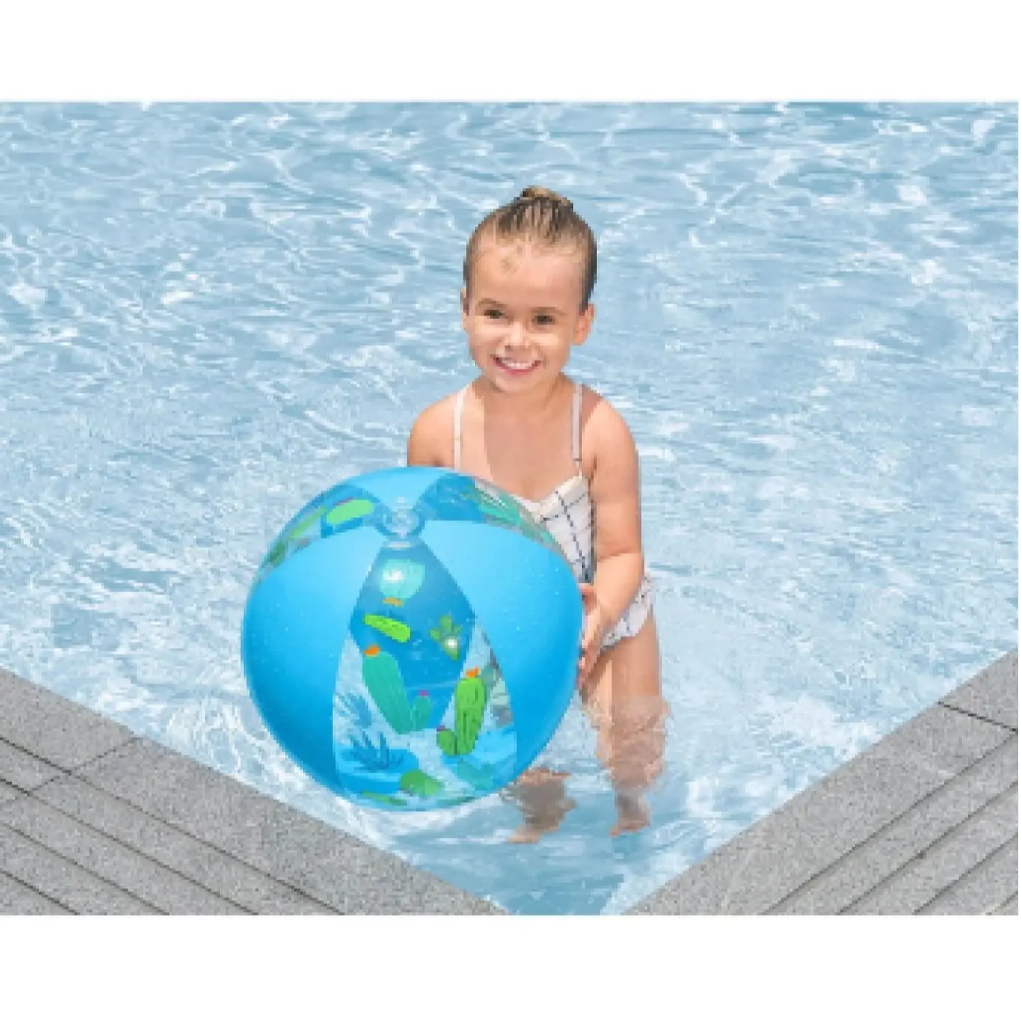 Pelota Inflable Playa Splash 51cm Bestway Azul 3