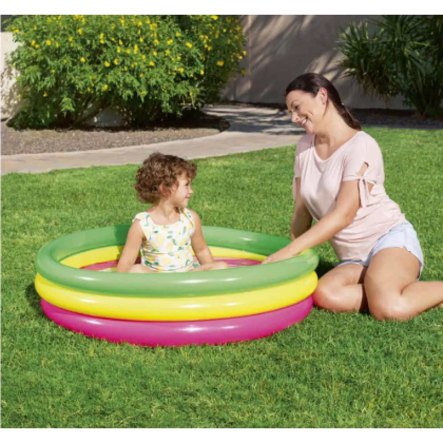 Piscina Inflable Suelo Inflable niños 102cm Bestway 5