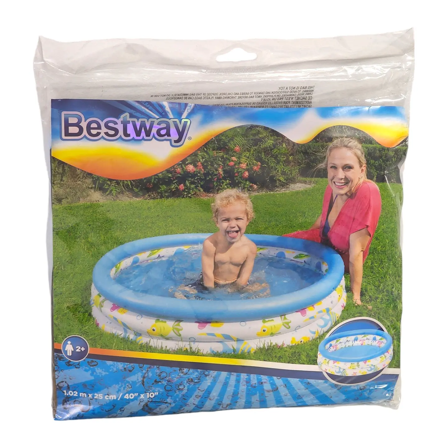 Piscina Inflable Redonda niños Marino 102cm Bestway 4