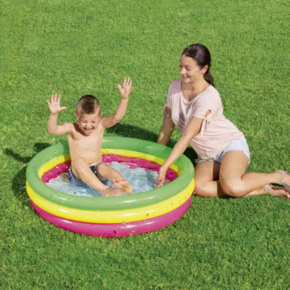 Piscina Inflable Suelo Inflable niños 102cm Bestway 6
