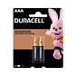 Pack 2 pilas Duracell AAA Alcalina Blister - Miniatura 1
