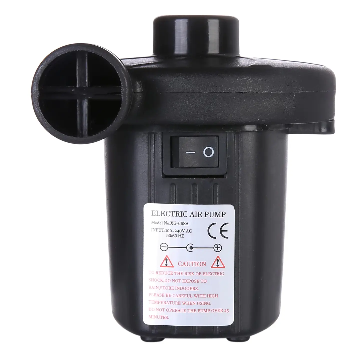 Inflador De Aire Portátil Eléctrico 220/12v 3 Boquillas XG-668A  5