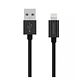 Cable Usb Lightning 1.5m Mfi Aiwa Negro - Miniatura 1
