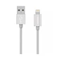 Cable Usb Lightning 1.5m Mfi Aiwa Silver - Miniatura 1